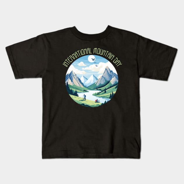 International Mountain Day Kids T-Shirt by Pattyld